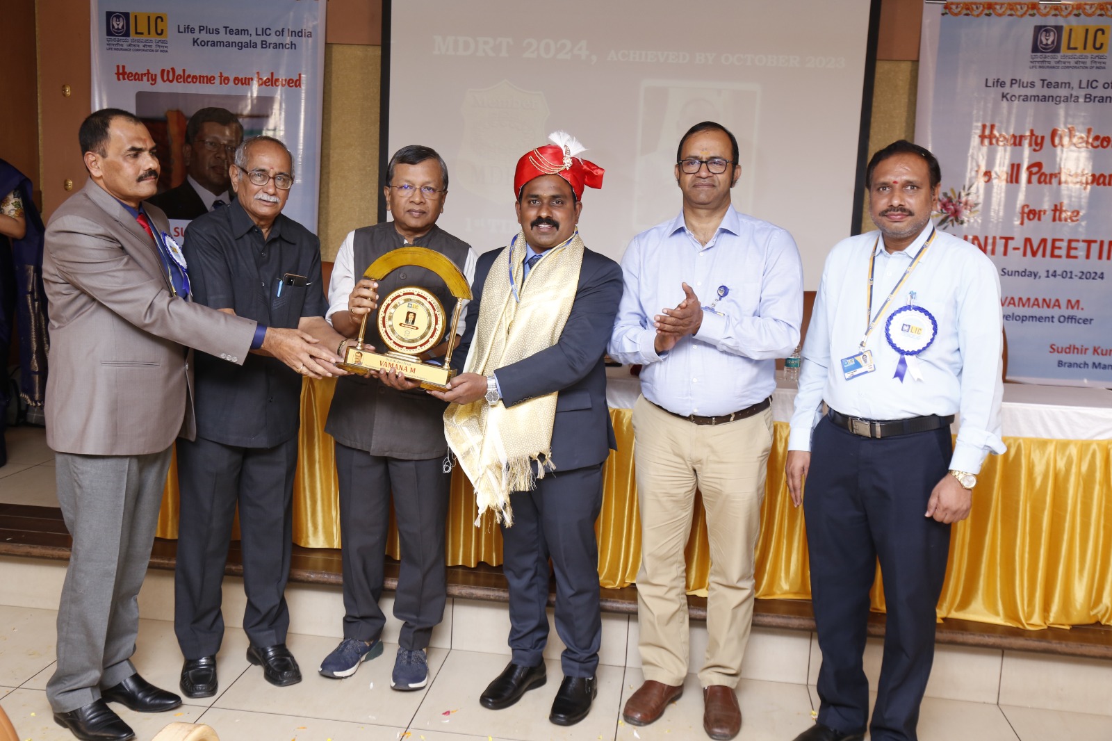 Honored for Unit Meeting