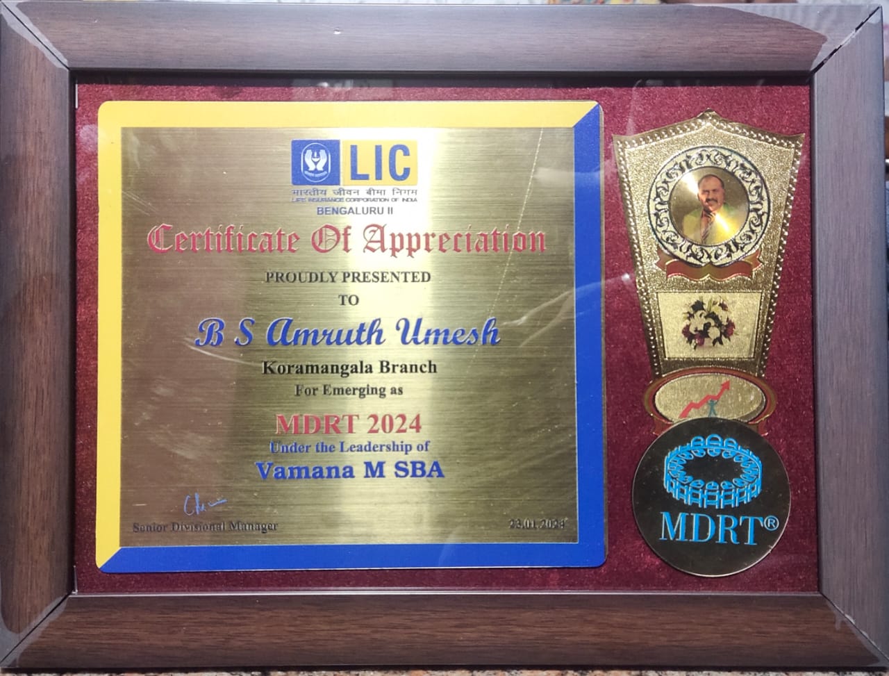 Trophy for MDRT 2024