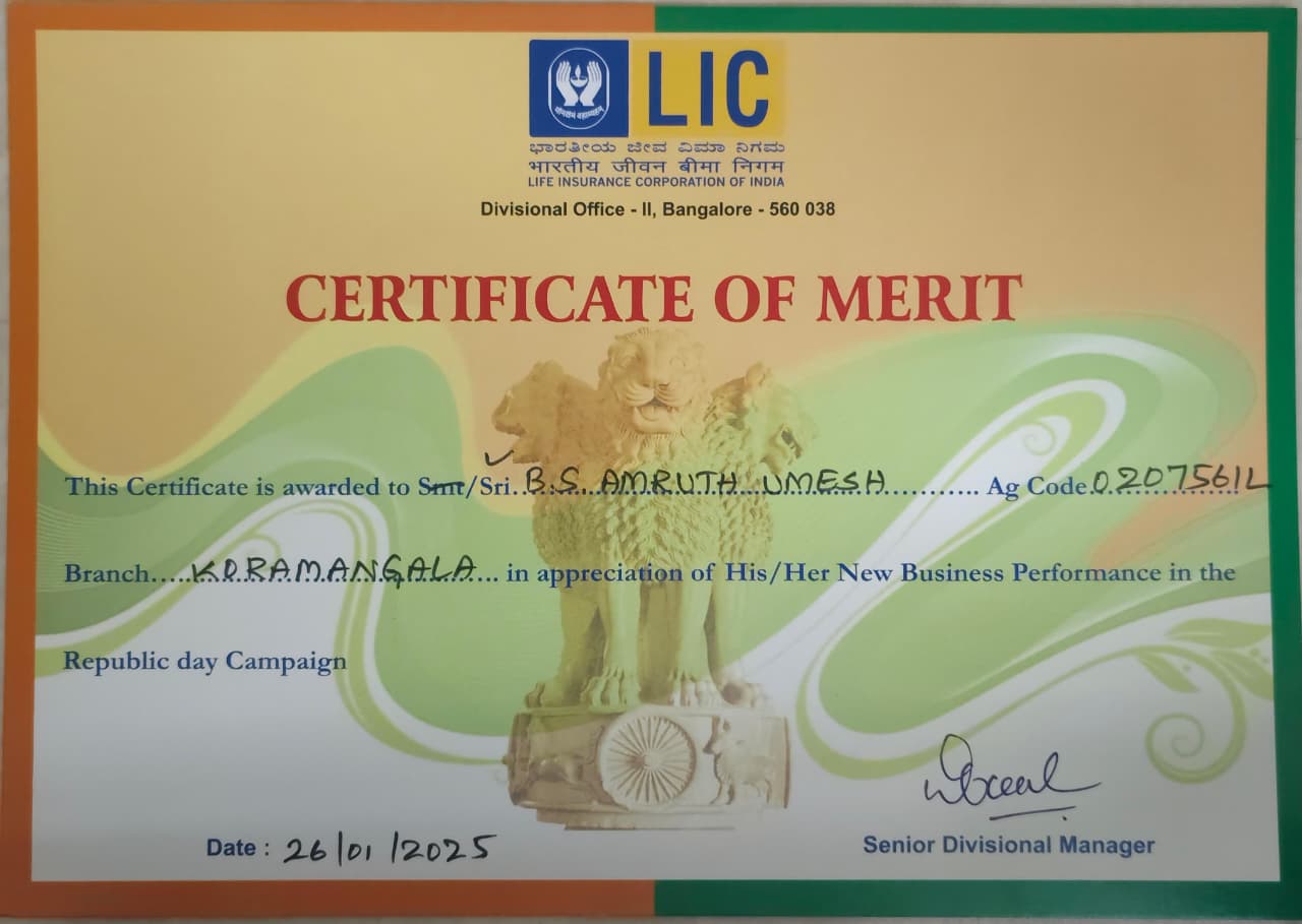 Certificate of Merit 2025